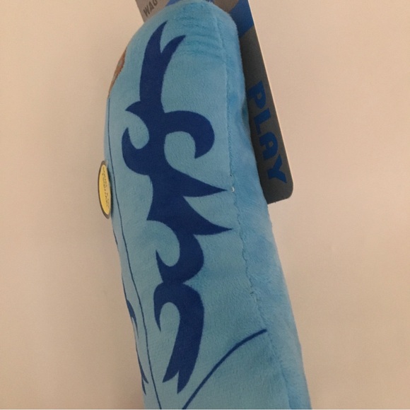 NEW Dog Toy with Squeaker Blue Western Cowboy Boot Tug Toss Fetch | Wag & Woof - Picture 4 of 6